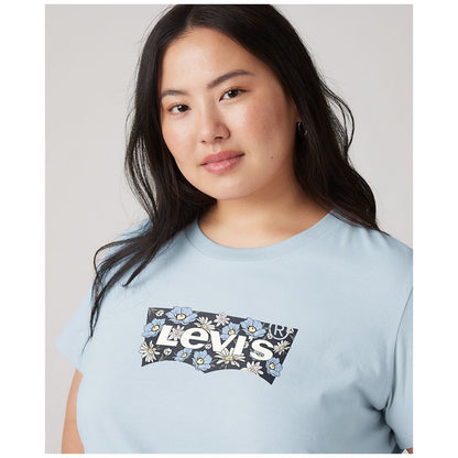 Levi's Trendy Plus Size Perfect Logo Cotton T-Shirt