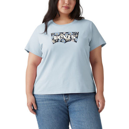 Levi's Trendy Plus Size Perfect Logo Cotton T-Shirt