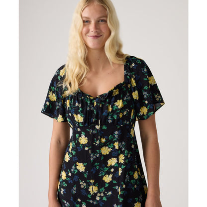 Levi's Premium Women's Amara Column Flutter-Sleeve Midi Dress