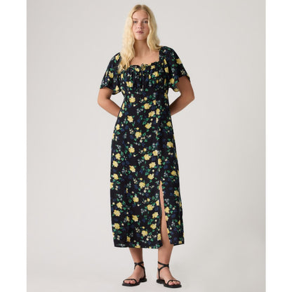 Levi's Premium Women's Amara Column Flutter-Sleeve Midi Dress
