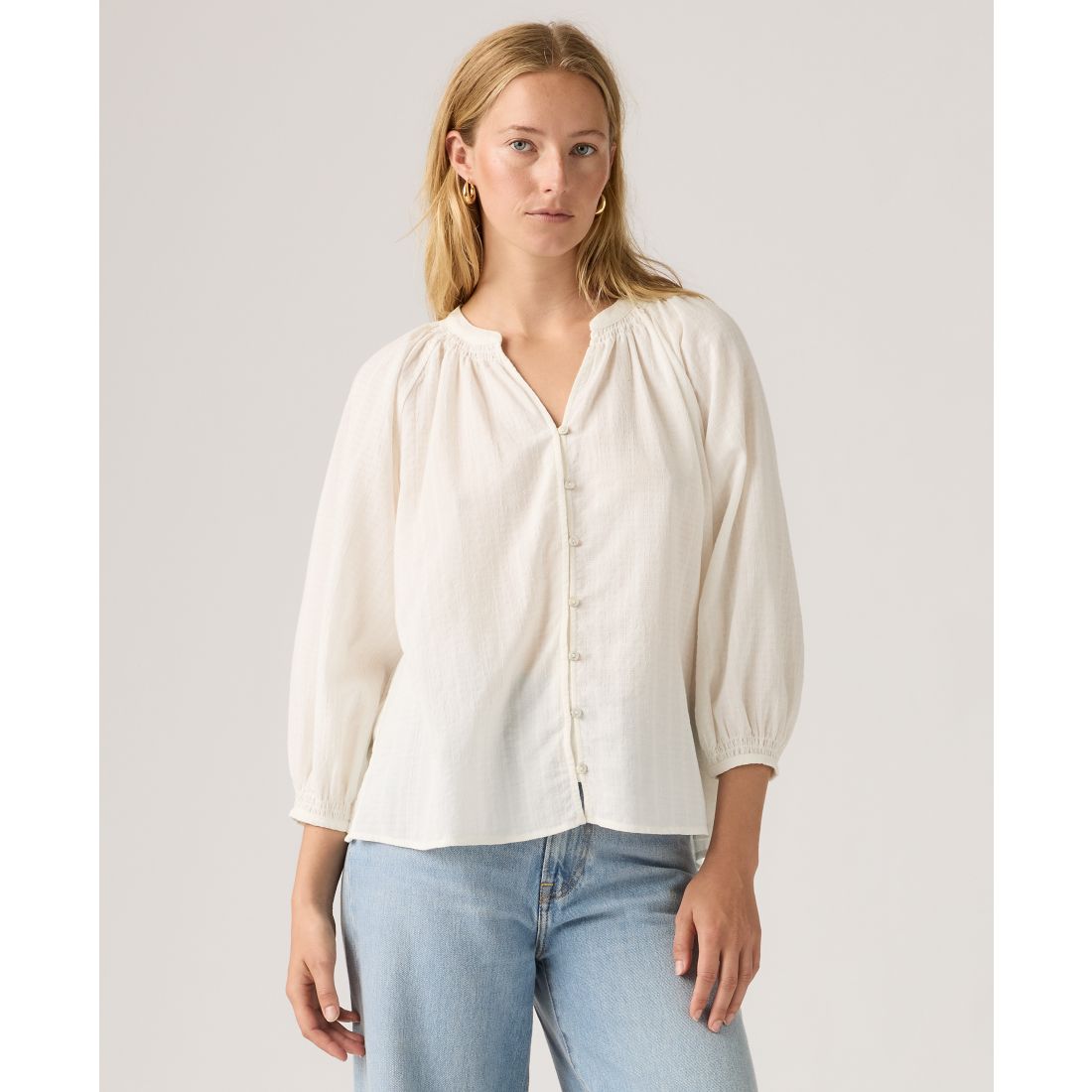 Levi's Juniors' Phoebe V-Neck Blouse