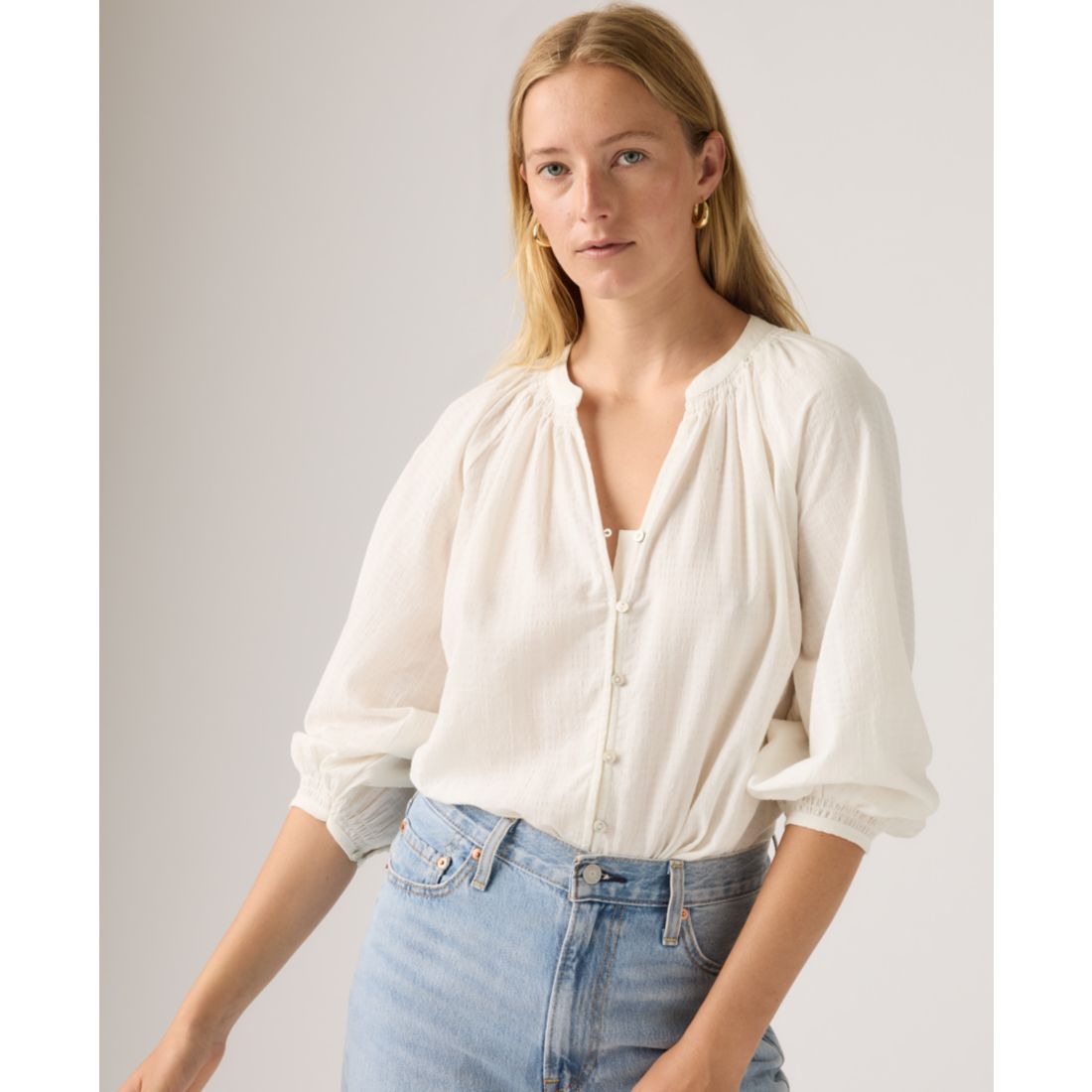 Levi's Juniors' Phoebe V-Neck Blouse