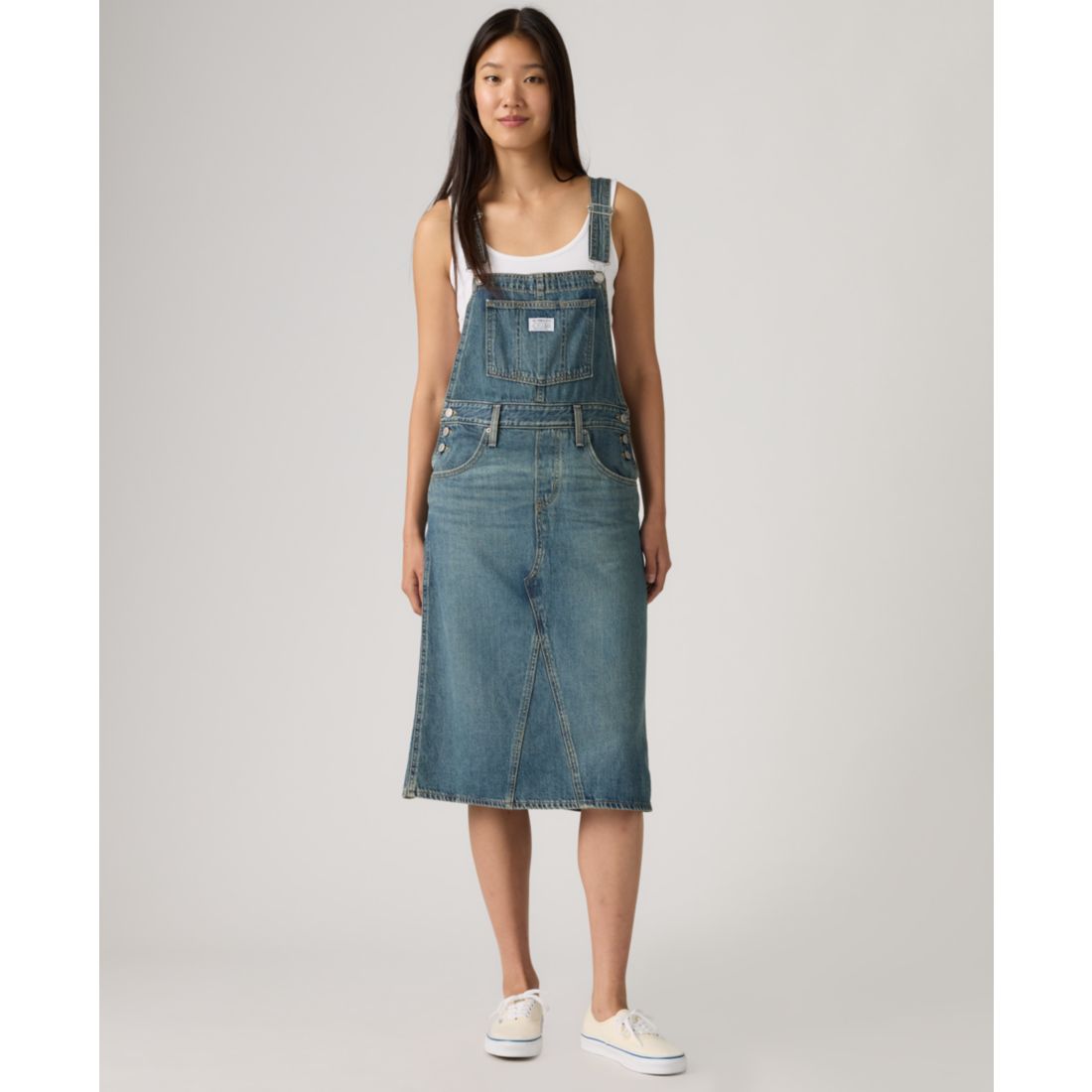 Levi's Women's Relaxed Fit Sleeveless Skirtall Dress