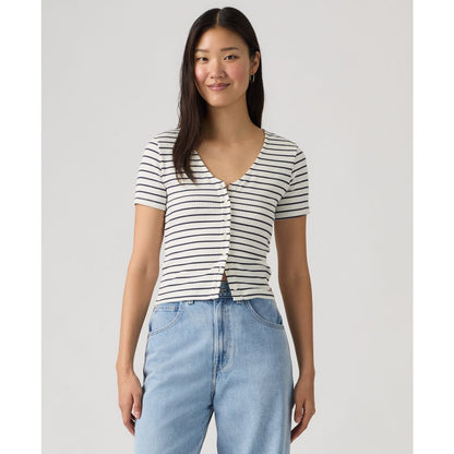 Levi's Women's Muse Short-Sleeve Button-Front Top
