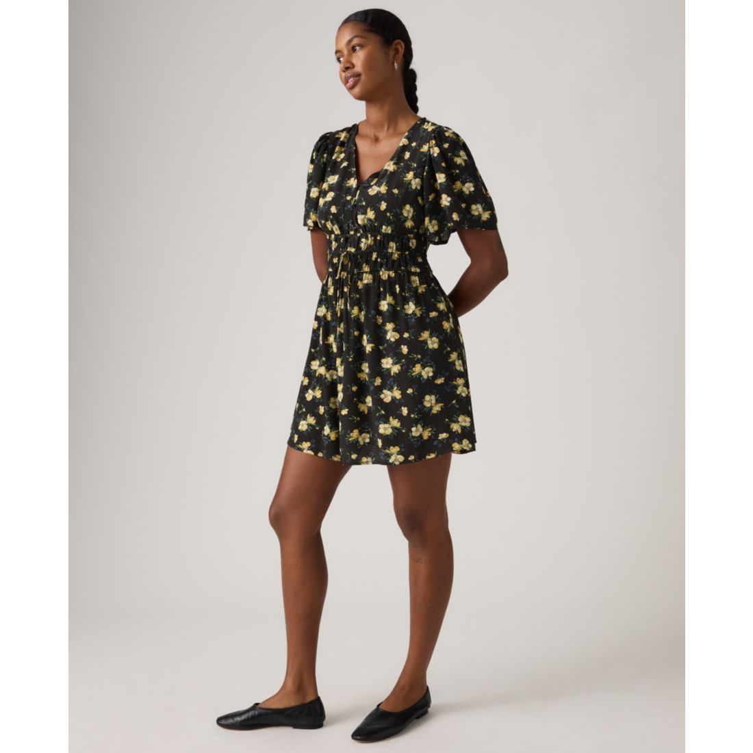 Levi's Women's Rylan V-Neck Mini Crepe Dress