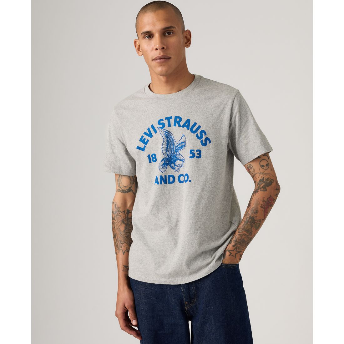 Levi's Men's Graphic Logo Detail Crewneck T-Shirt