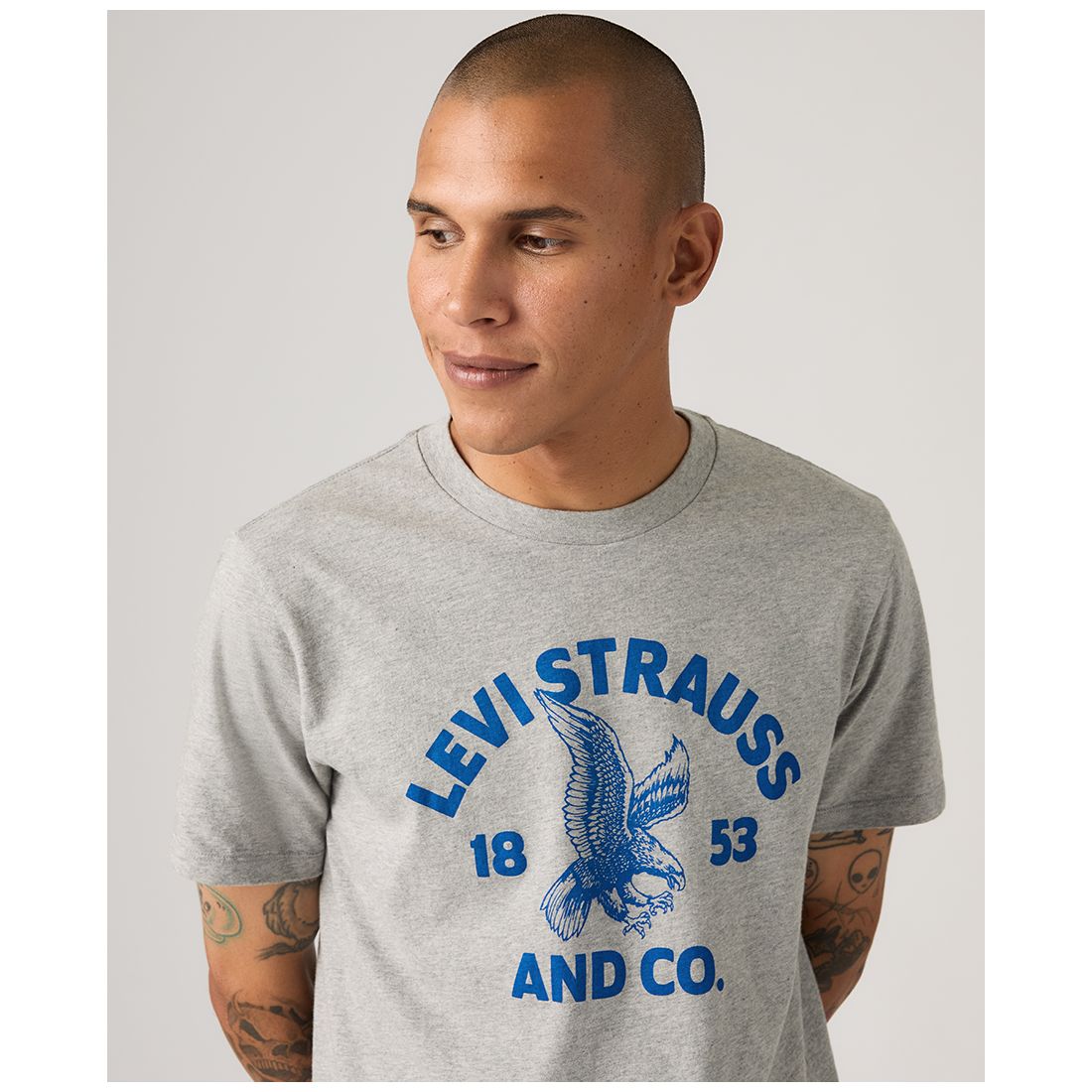 Levi's Men's Graphic Logo Detail Crewneck T-Shirt