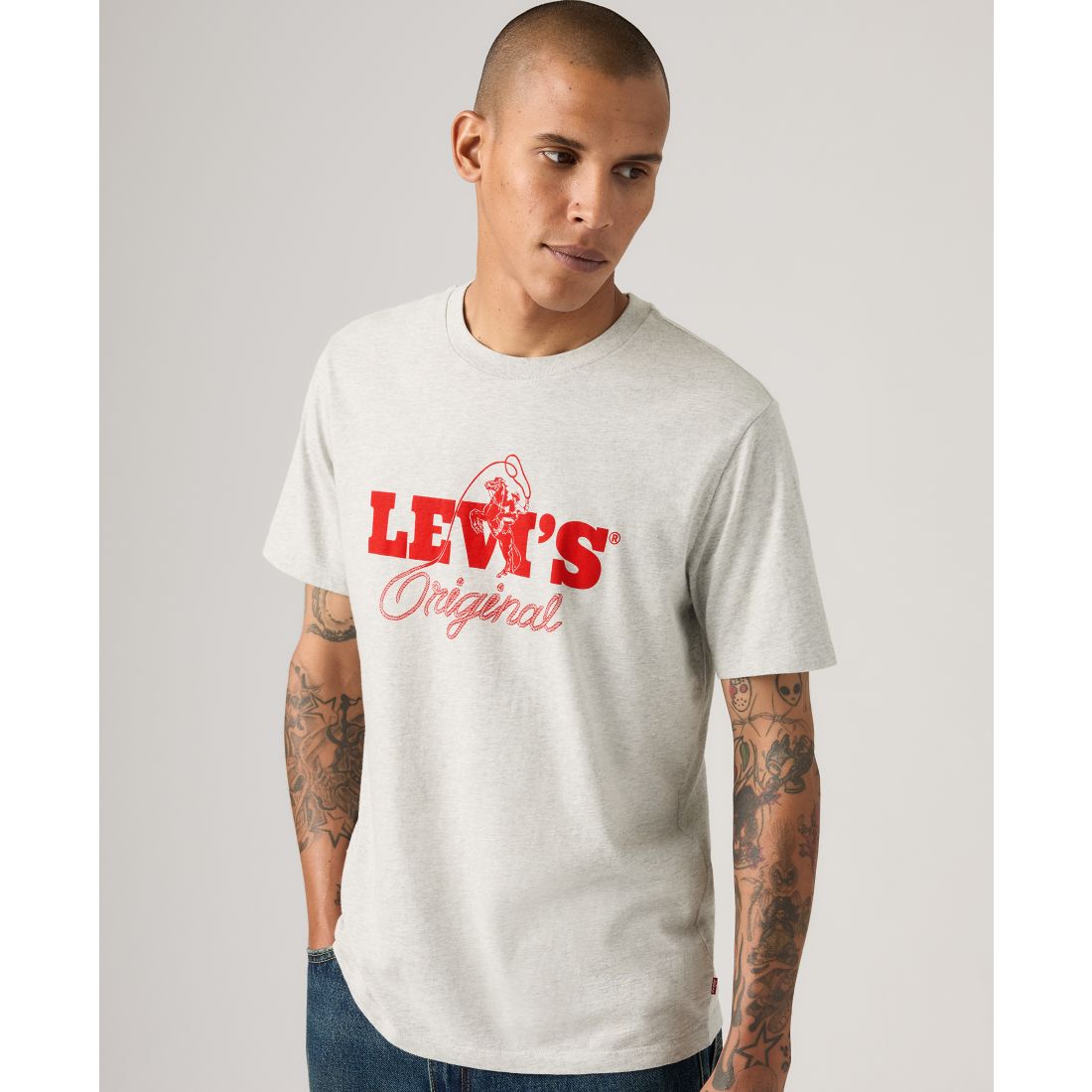 Levi's Men's Graphic Logo Detail Crewneck T-Shirt