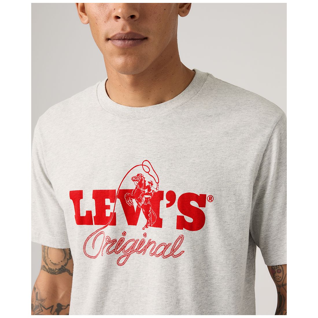 Levi's Men's Graphic Logo Detail Crewneck T-Shirt