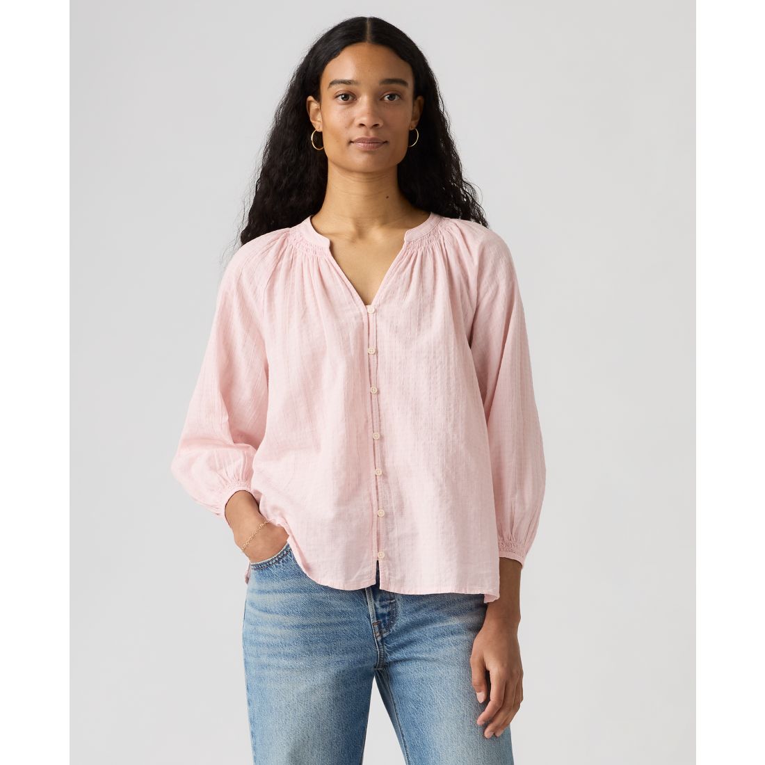 Levi's Juniors' Phoebe V-Neck Blouse