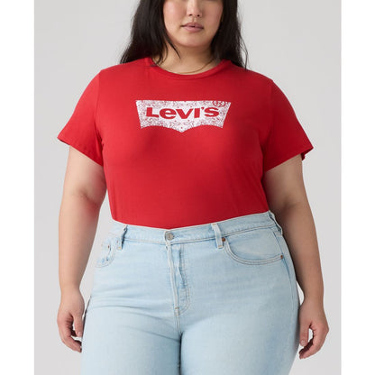 Levi's Trendy Plus Size Perfect Logo Cotton T-Shirt