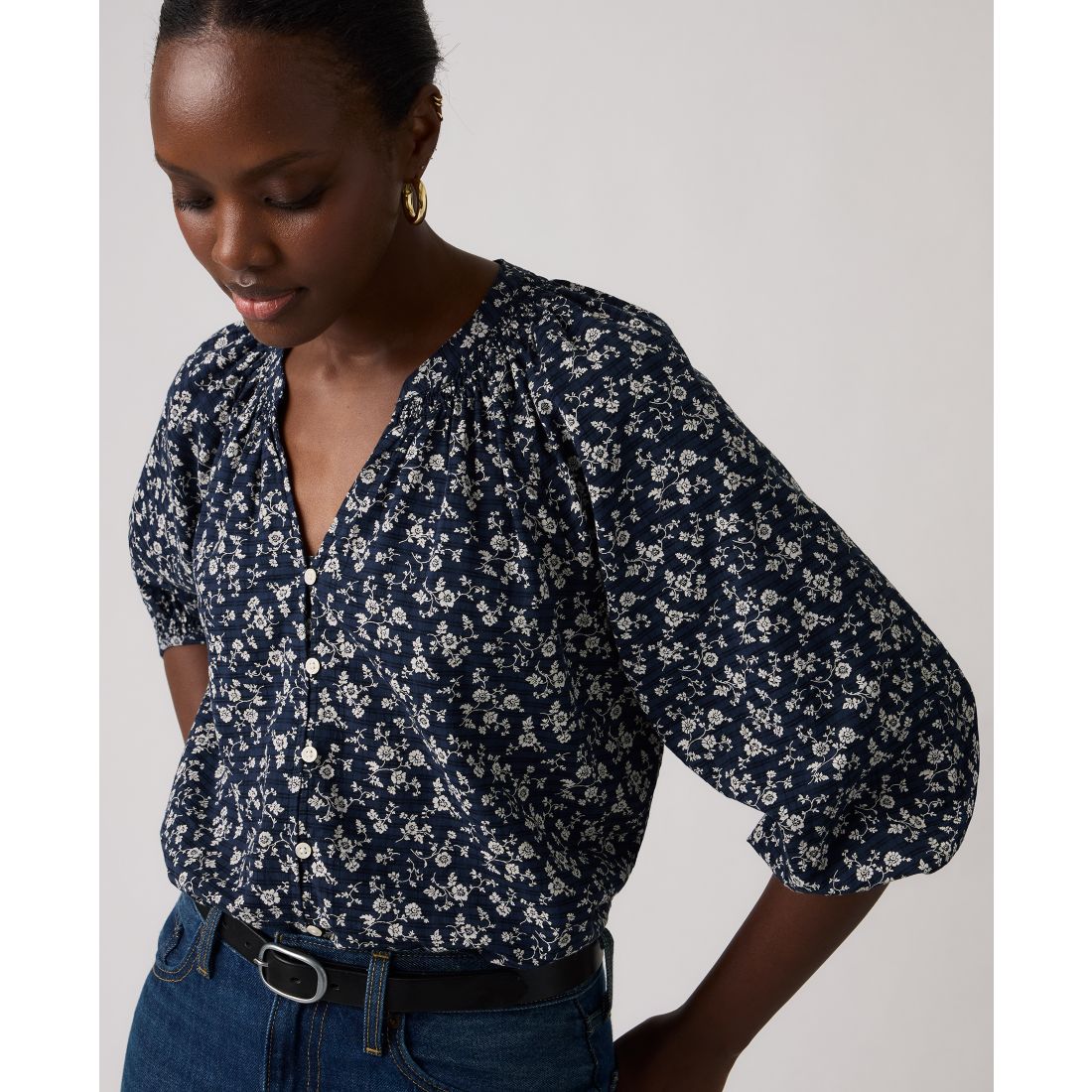 Levi's Juniors' Phoebe V-Neck Blouse