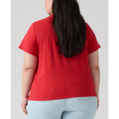 Levi's Trendy Plus Size Perfect Logo Cotton T-Shirt