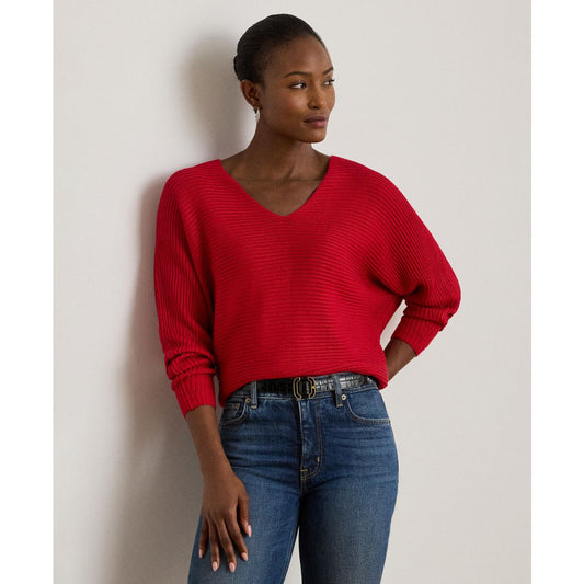 Lauren Ralph Lauren Women's Rib-Knit Dolman-Sleeve Sweater