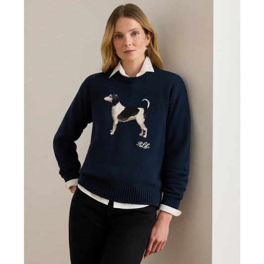 Lauren Ralph Lauren Women's Cotton Dog Sweater