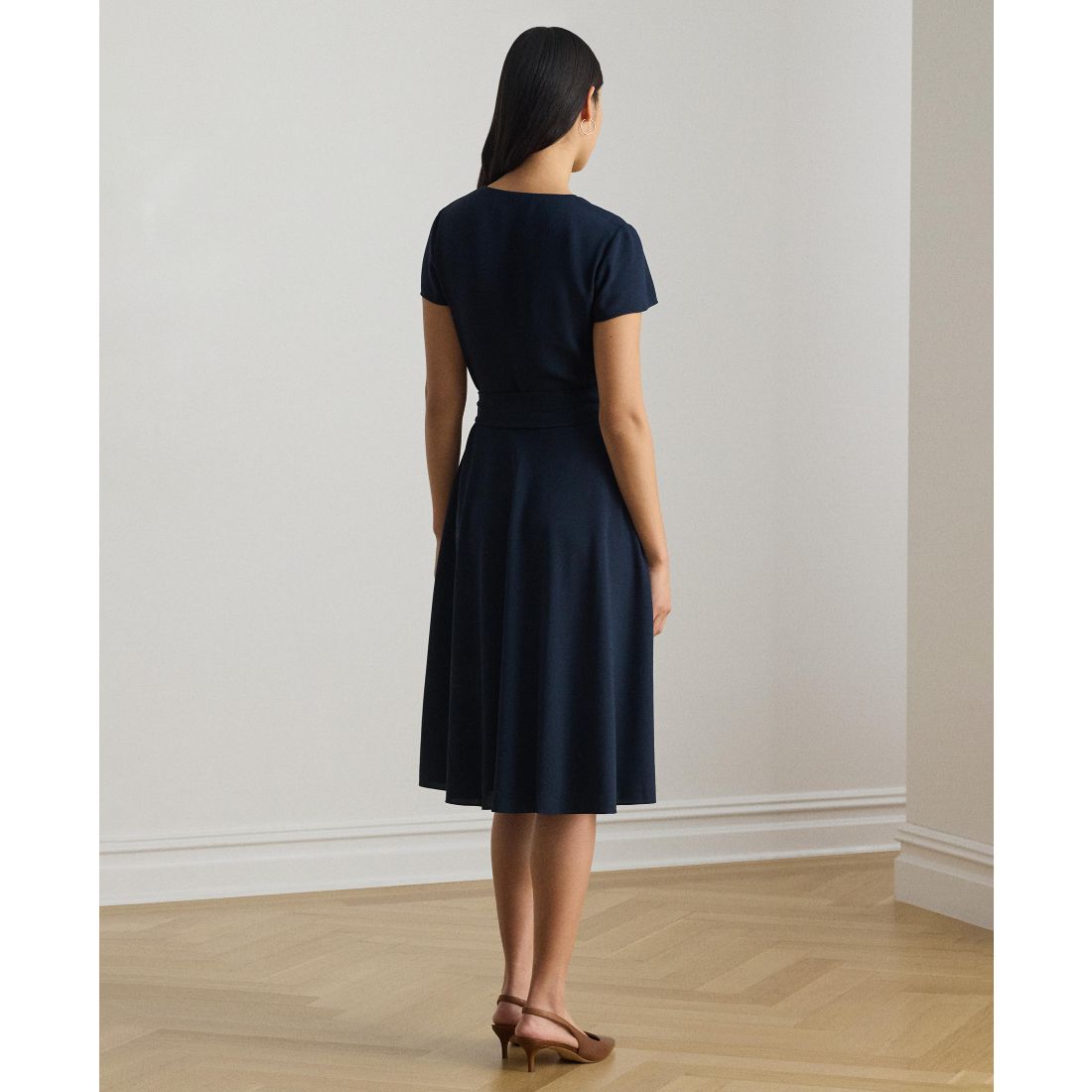 Lauren Ralph Lauren Women's V-Neck A-Line Dress