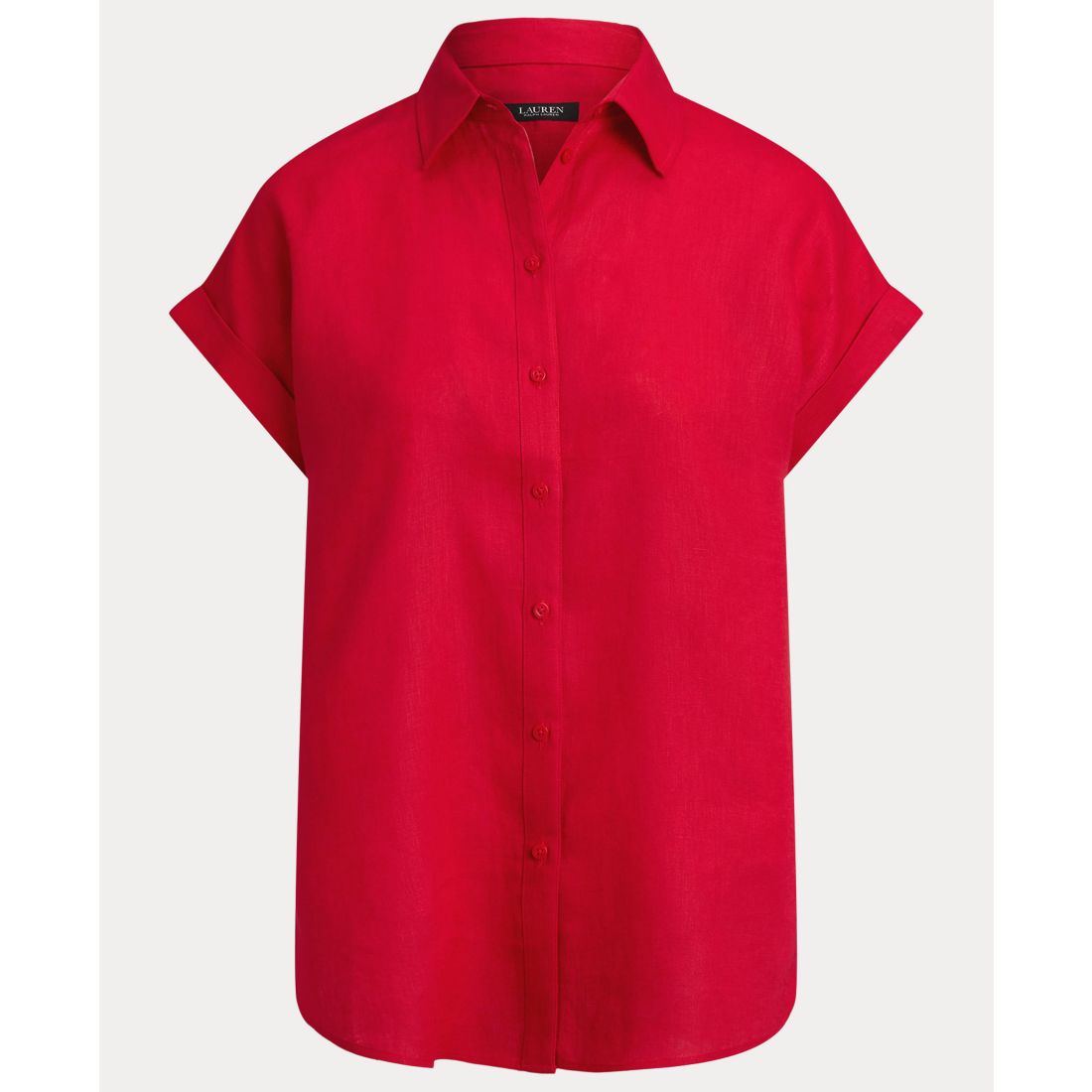 Lauren Ralph Lauren Dolman-Sleeve 100% Linen Shirt