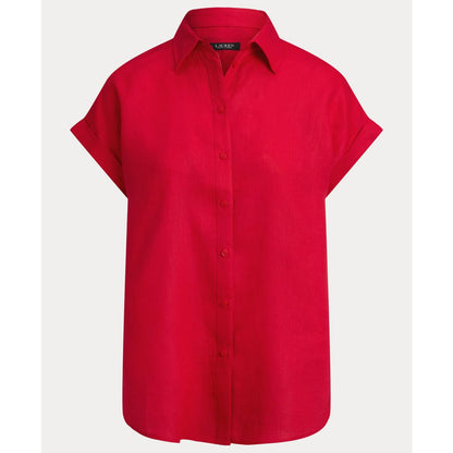 Lauren Ralph Lauren Dolman-Sleeve 100% Linen Shirt