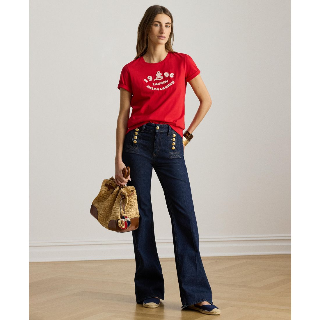 Lauren Ralph Lauren Women's Crewneck Short-Sleeve T-Shirt