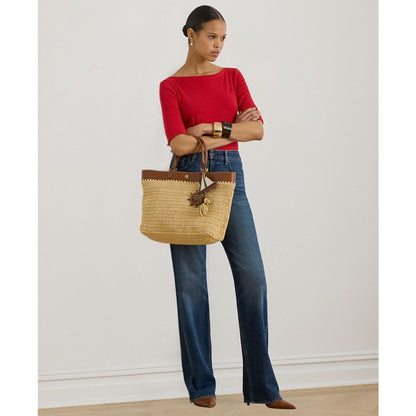 Lauren Ralph Lauren Petite Stretch Cotton Boatneck Tee