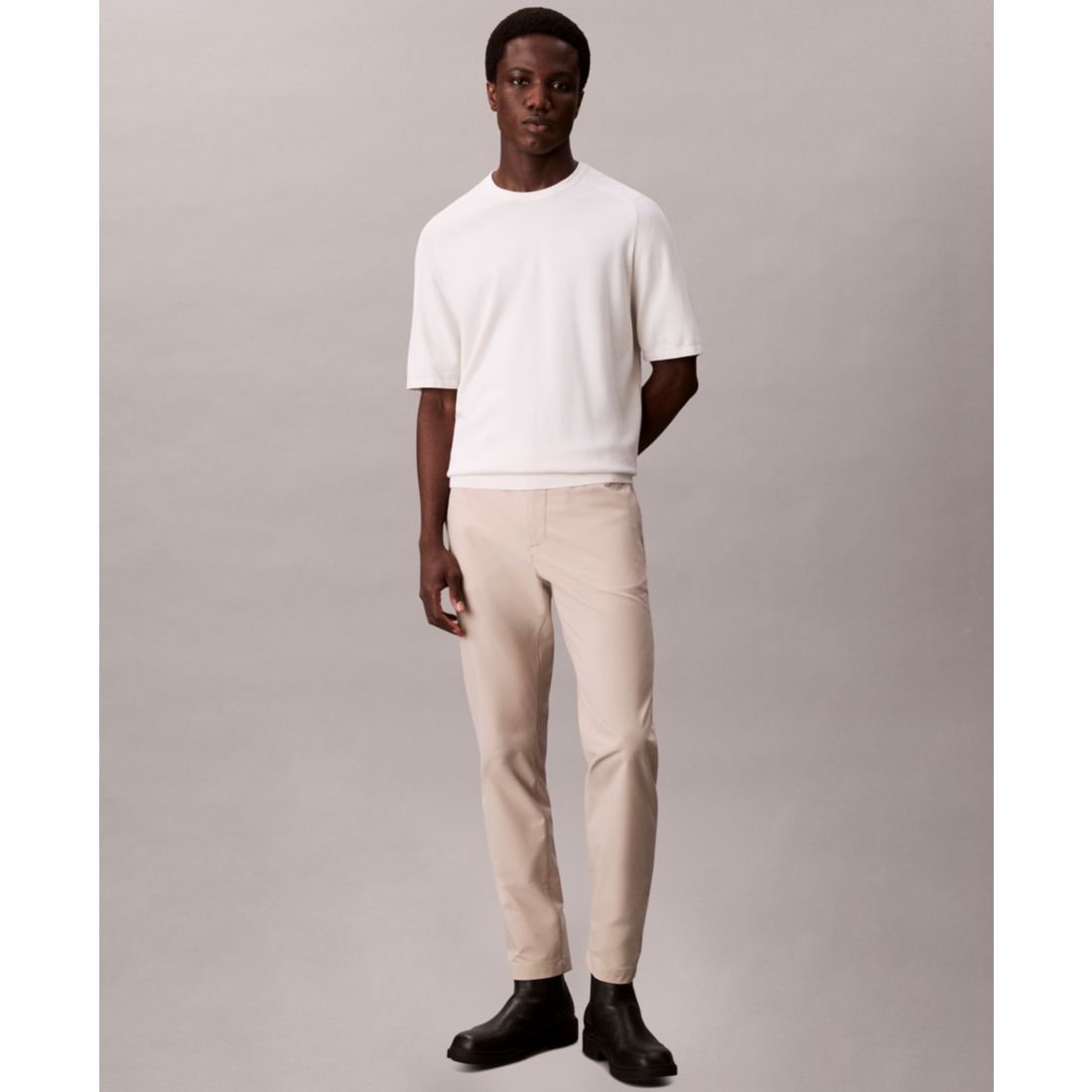 Calvin Klein Men's Slim Stretch Cotton Pants