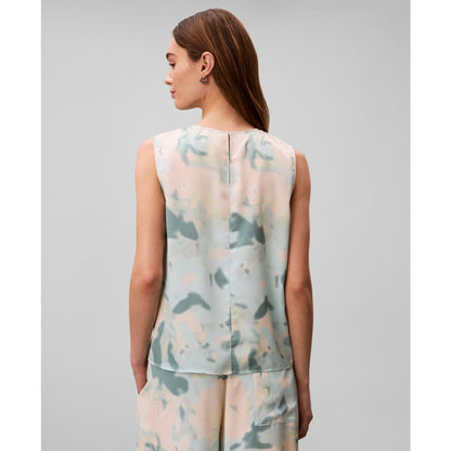 Calvin Klein Women's Printed Sleeveless Crewneck Top