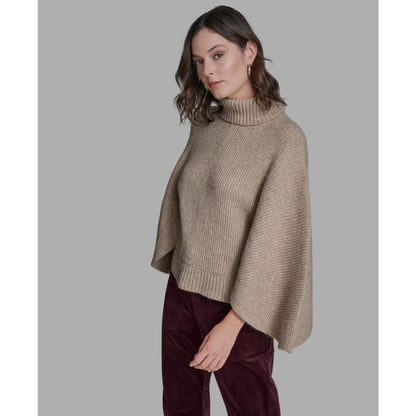 Bcbg Women's Oversized Turtleneck Sweater Poncho