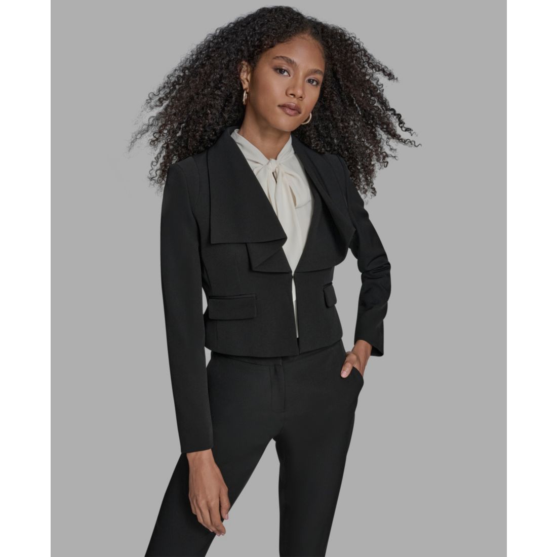 Bcbg Women's Collar Long Sleeve Jacket