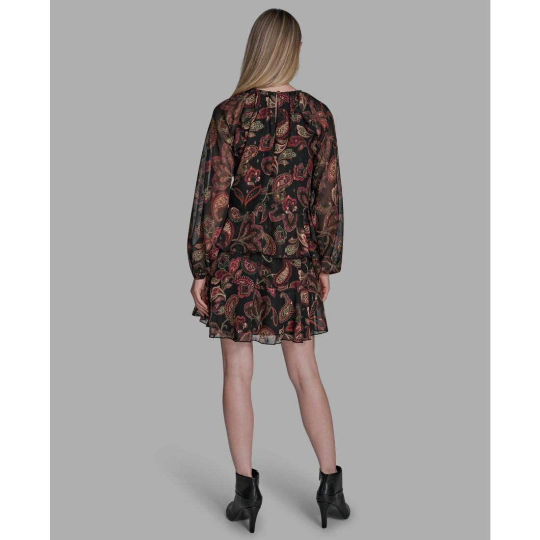 Bcbg Women's Crewneck Long Sleeve Dress