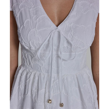Bcbg Women's Embroidered V-Neck Mini Dress