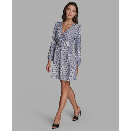 Bcbg Women's Crepe Tie-Front Shift Dress