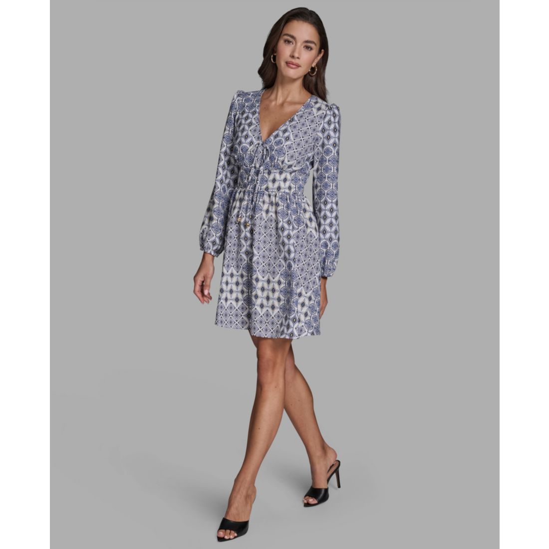 Bcbg Women's Crepe Tie-Front Shift Dress