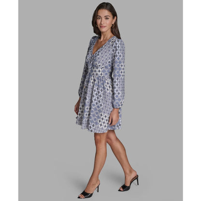Bcbg Women's Crepe Tie-Front Shift Dress
