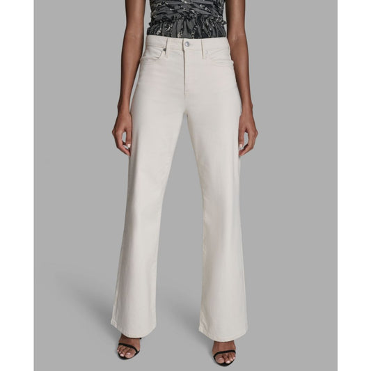 Bcbg Women's Wide Leg Mid-Rise Jeans