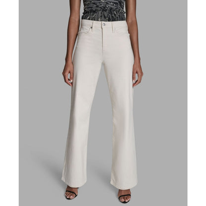 Bcbg Women's Wide Leg Mid-Rise Jeans