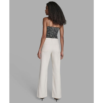 Bcbg Women's Wide Leg Mid-Rise Jeans