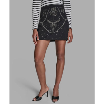 Bcbg Women's Embroidered Mini Skirt