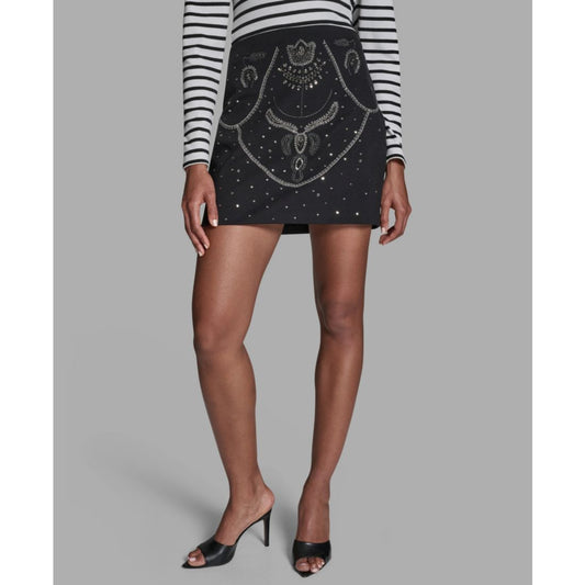 Bcbg Women's Embroidered Mini Skirt