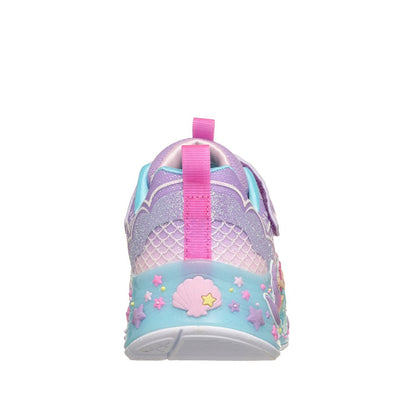 Skechers Toddler Girls S-Lights: Mermaid Dreams Light-Up Fastening Strap Casual Sneakers from Finish Line