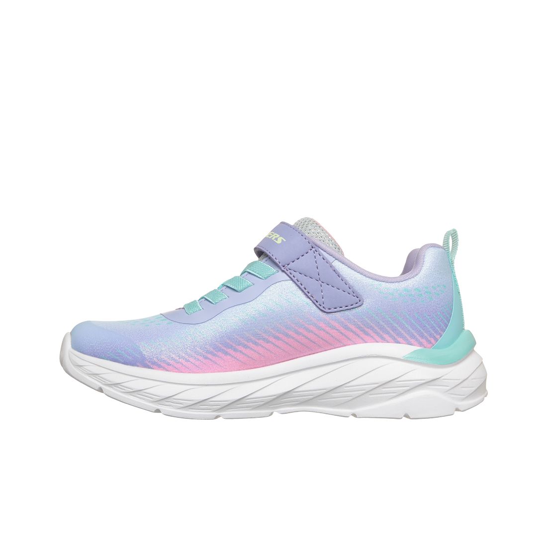 Skechers Little Girls Boundless - Color Blitz Fastening Strap Casual Sneakers from Finish Line - Lavender, Multi