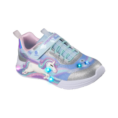 Skechers Little Girls S-Lights: Unicorn Chaser Stay-Put Closure Light-Up Casual Sneakers from Finish Line