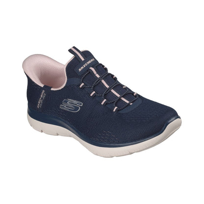 Skechers Women's Slip-Ins Dream Chaser Athletic Walking Sneakers from Finish Line - Navy, Pink