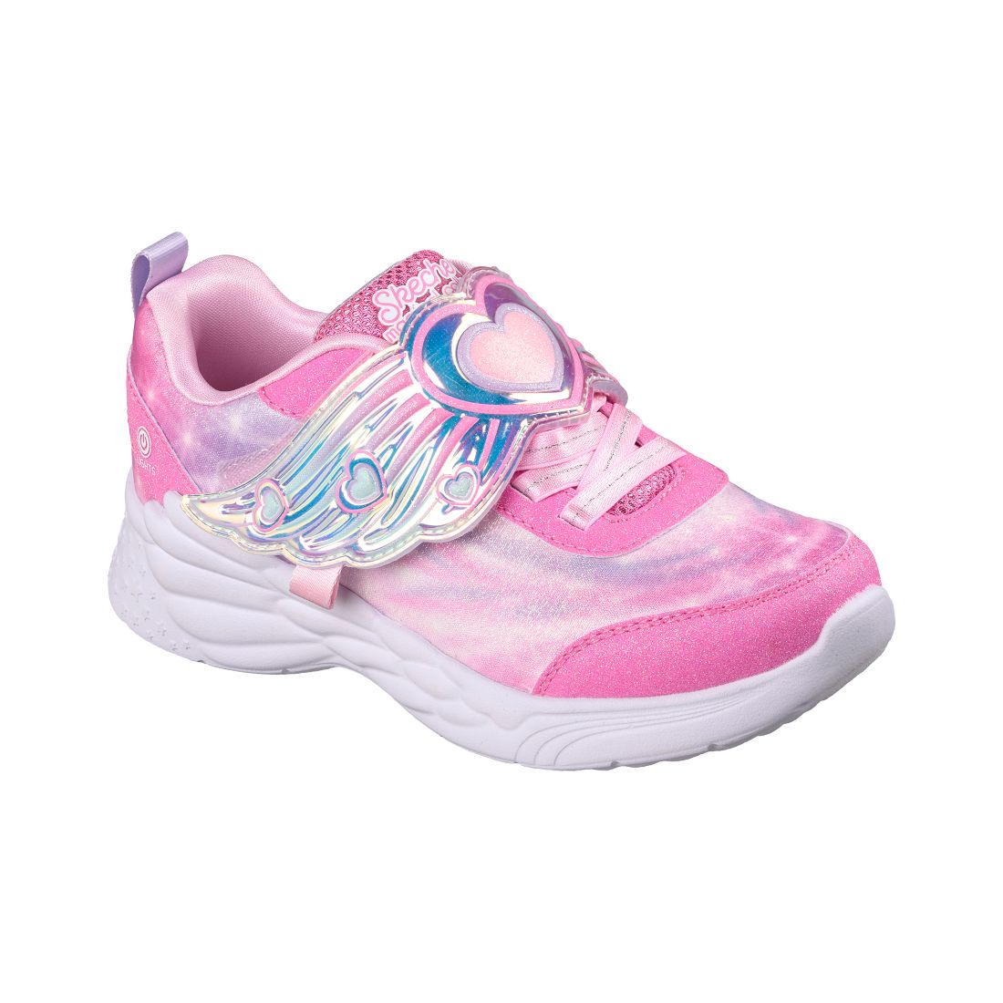 Skechers Little Girls Dream Racer - Wing Brites Light-Up Casual Sneakers from Finish Line