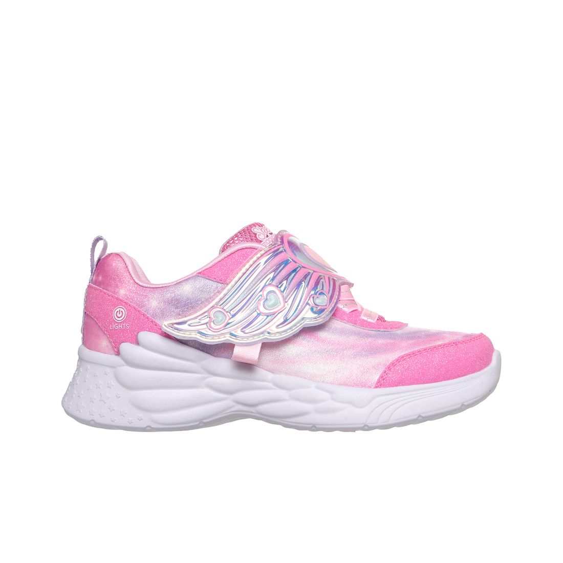 Skechers Little Girls Dream Racer - Wing Brites Light-Up Casual Sneakers from Finish Line
