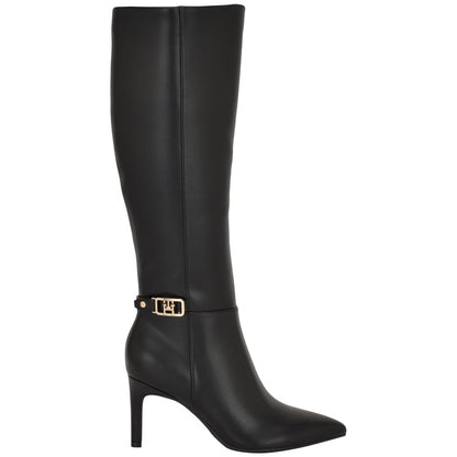 Tommy Hilfiger Women's Janyze Side Zip Pointed Toe Dress Boots