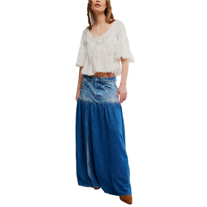 Free People Women's Michelle Short-Sleeve Blouse
