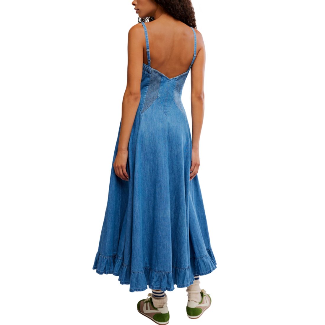 Free People Women's Another Season Sweetheart Neck Midi Dress