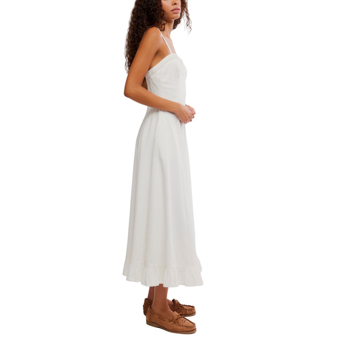 Free People Women's Another Season Sweetheart Neck Midi Dress