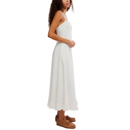 Free People Women's Another Season Sweetheart Neck Midi Dress