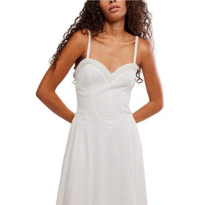 Free People Women's Another Season Sweetheart Neck Midi Dress